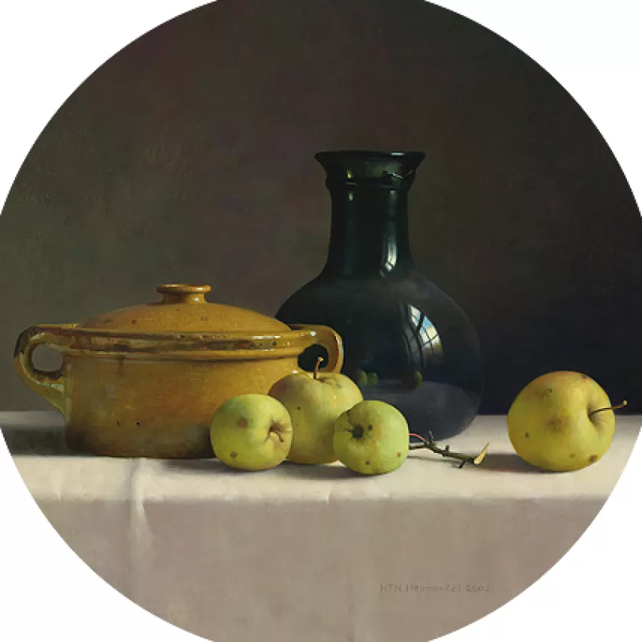 Art Revisited Aardewerk en appels | Koelkastmagneten