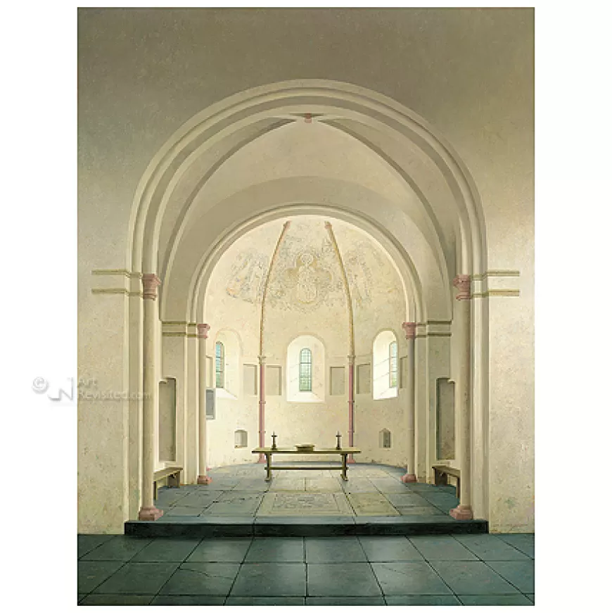 De absis van de romaanse kerk in Bozum^Art Revisited Best Sale