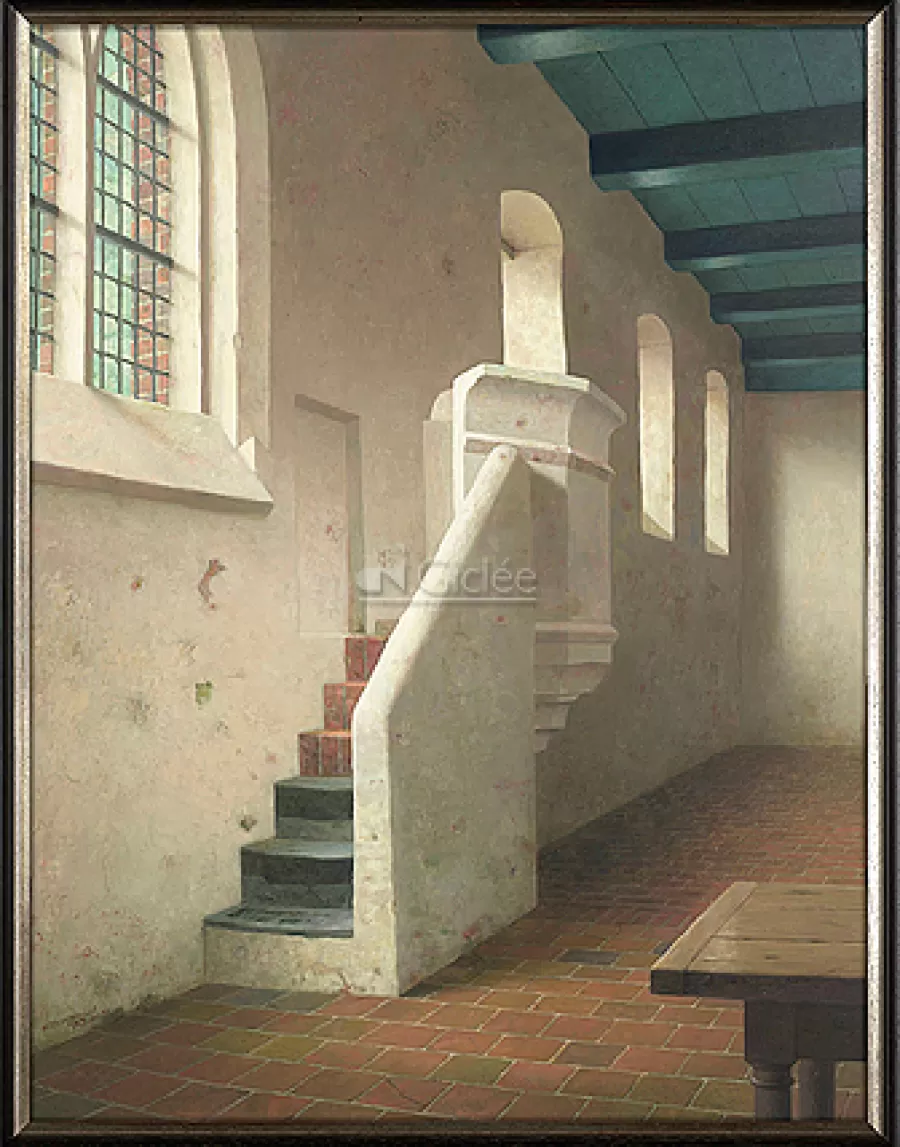 Art Revisited De 13e eeuwse stenen preekstoel in de kerk van Fransum | Giclées