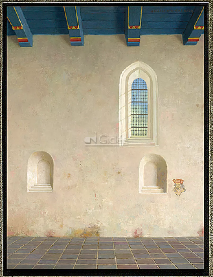 Art Revisited De kerk in Holwierde (noordmuur) | Giclées