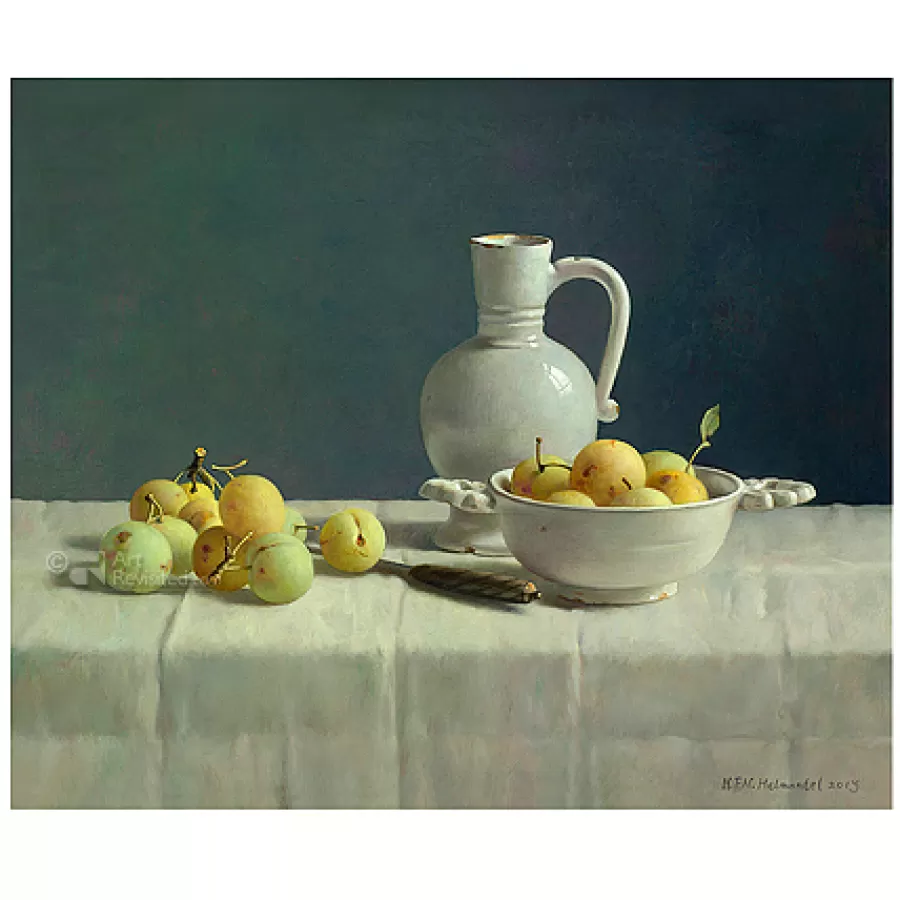 Art Revisited Delfts wit en pruimen | Wenskaarten