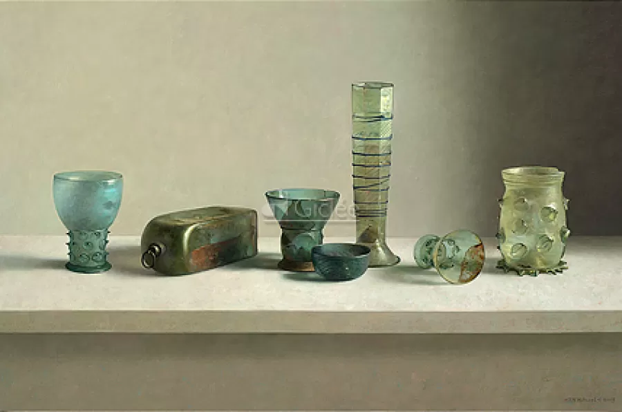 Art Revisited Europees archeologisch glas | Giclées