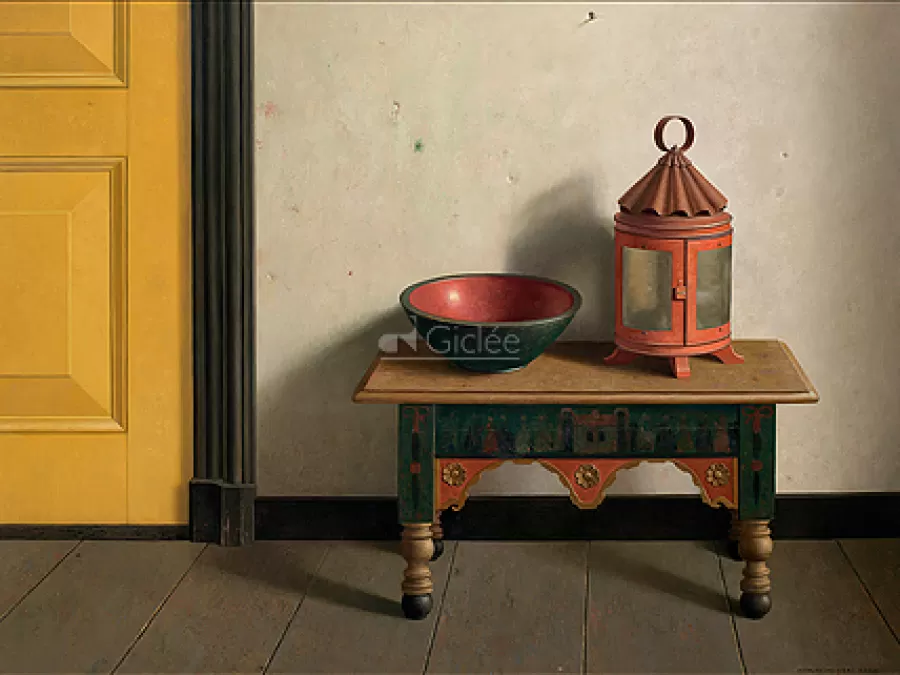 Art Revisited In de keuken van De Weemin Westeremden (compositie met gele deur) | Giclées