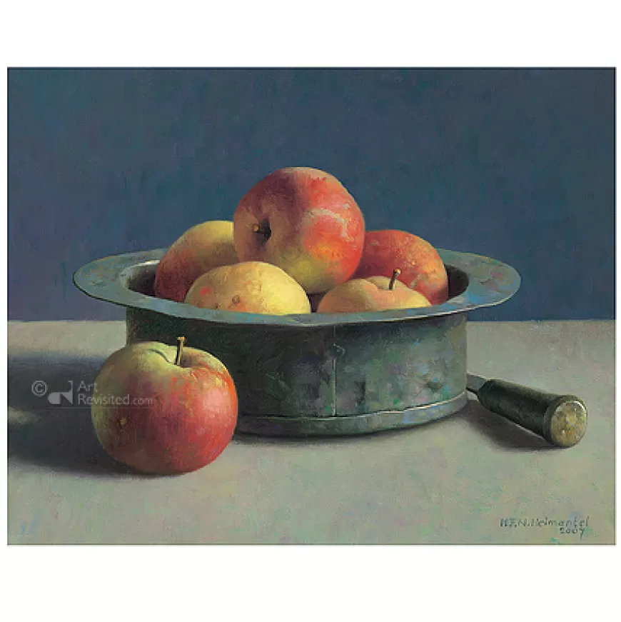 Koperen bak met appels^Art Revisited Online