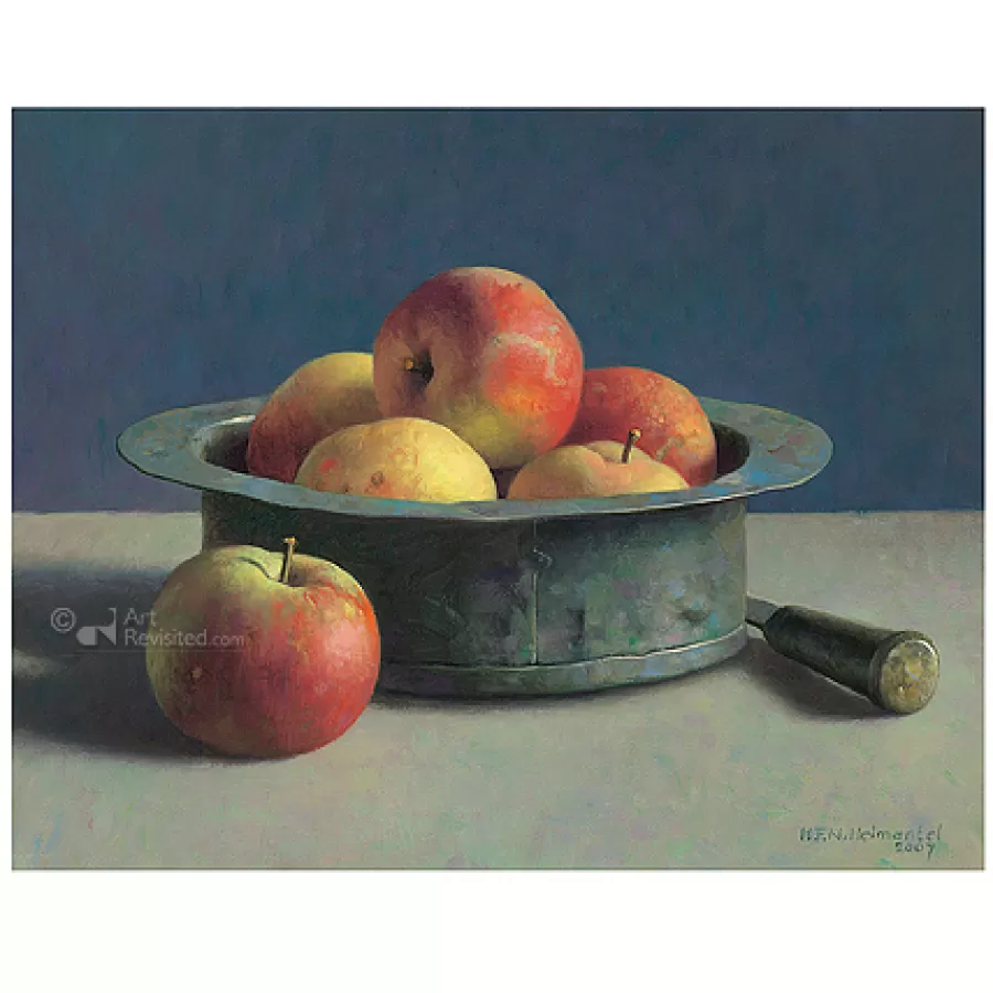 Art Revisited Koperen bak met appels | Wenskaarten