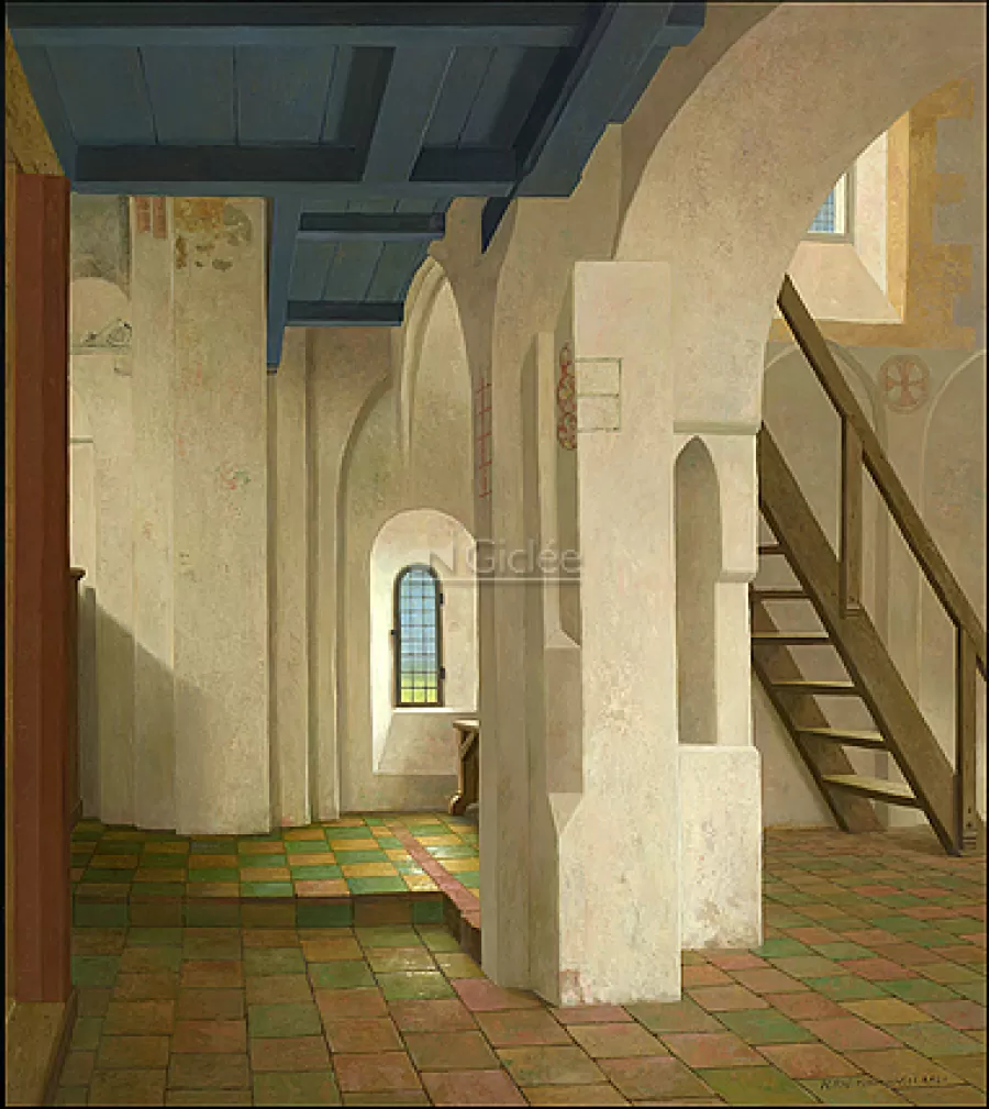 Art Revisited Onder het doksaal van de kerk in Krewerd | Giclées