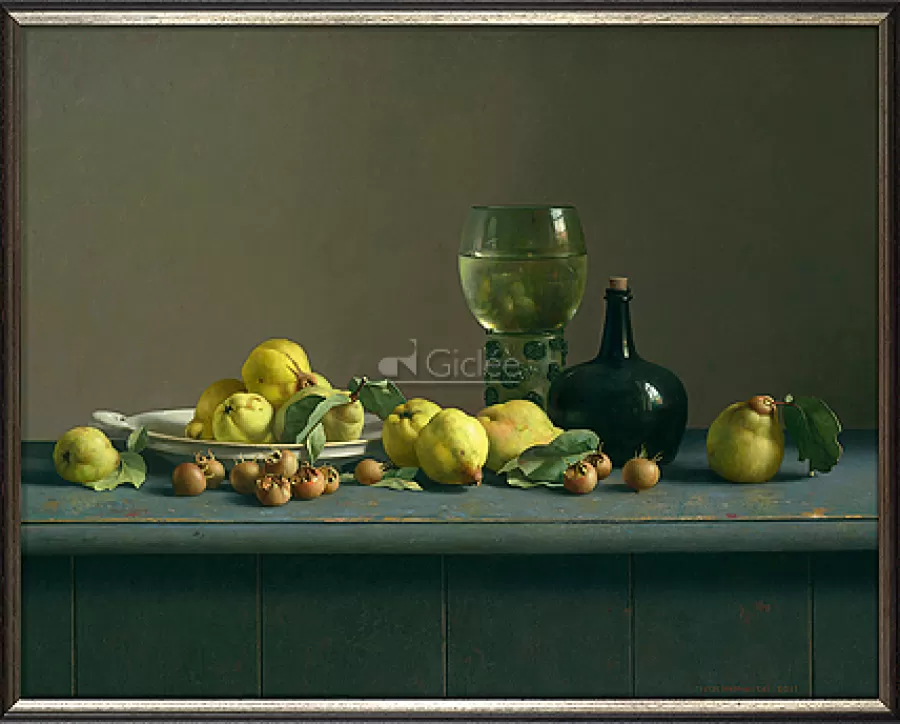 Art Revisited Stilleven met grote roemer en kweeperen | Giclées