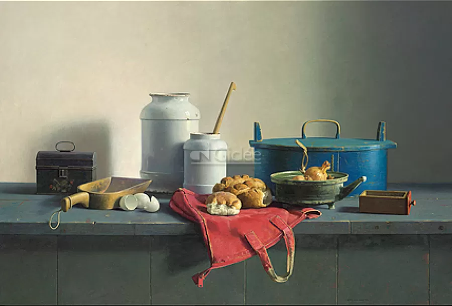 Art Revisited Stilleven met rode tas | Giclées
